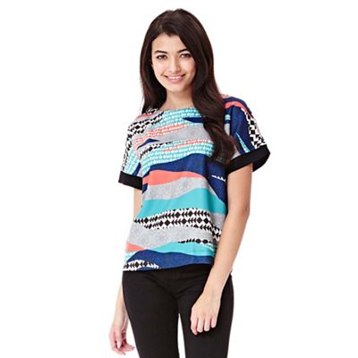 Yumi multicoloured Shell Top With Graphic Print